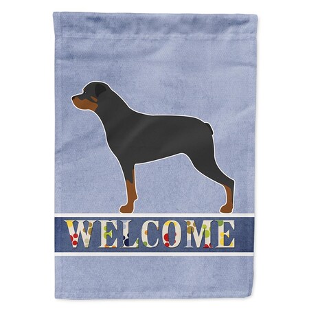 Carolines Treasures Rottweiler Welcome Flag Canvas House Size BB5570CHF